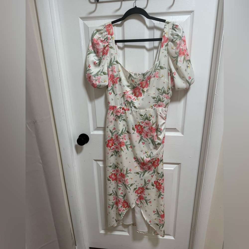 Floral Puff Sleeve Dress